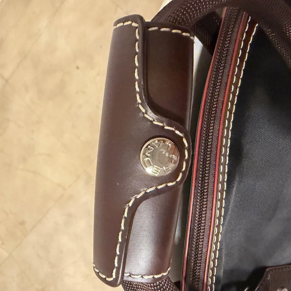 Elegant Black and Brown Laptop Bag for Men
